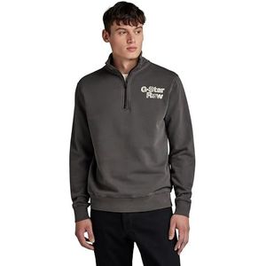 G-STAR RAW Geschilderde kleding, grafisch gekleurd, schipper Sw. Sweater voor heren, Zwart (Dk Black Gd D24666-d249-b564)