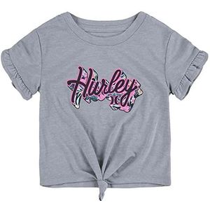 Hurley Hrlg Bike Short Set + T-shirt voor meisjes, zwart/grafiet blauw