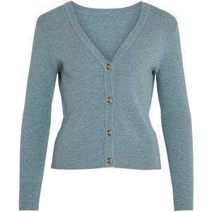 Vila Vicomfy L/S Knit Cardigan Noos Damesvest, Hemelsblauw