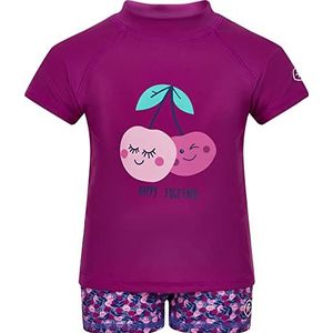 Color Kids Baby T-Shirt S/S Unisex Baby Badpak Set, Festival Fuchsia