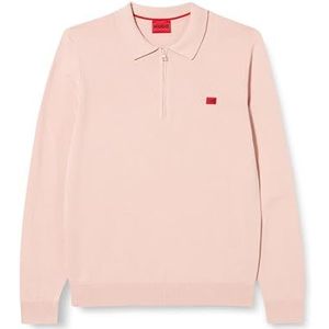 HUGO San Peer-C Pull tricoté pour homme, rose clair/pastel 681, taille XXL, Rose clair/pastel 681, XXL
