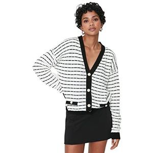 Trendyol Standaard cardigan, zwart, maat S, zwart.