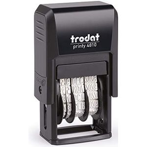 Trodat Datumstempel Printy 4810, maand in letters, DUT, 3,8 mm, printkleur zwart