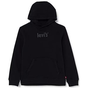 Levi's Kids Sweatshirt met capuchon voor jongens, zwart.