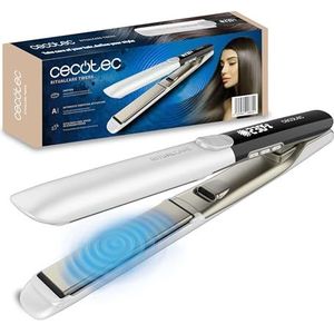 Cecotec Fer à lisser professionnel avec câble Ritualcare Twerk. 65 W, technologie de plaques vibrantes, température réglable, plaques kératine, câble 360°, écran LED, verrouillage de plaques, fin et