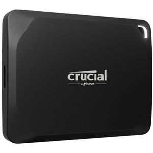 Crucial X10 Pro 2 TB externe SSD-harde schijf, draagbaar, tot 2100 MB/s lezen en 2000 MB/s schrijven, USB-C 3.2, PC en Mac, water- en stofbestendig IP55 - CT2000X10PROSSD902