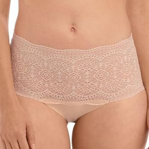 Fantasie Ease Onzichtbare stretch kanten slipje in bikinistijl voor dames (1 stuk), Natuur Beige