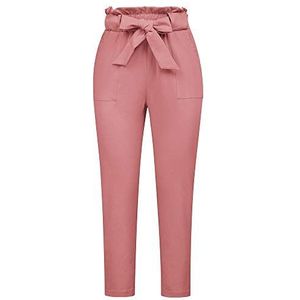 GRACE KARIN Casual bureau broek voor dames met papieren zak, Roze