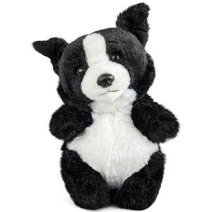 Living Nature Baby Border Collie Knuffel | Zachte en behaaglijke hond | Zacht speelgoed voor pasgeborenen en baby's | Milieuvriendelijke Naturli