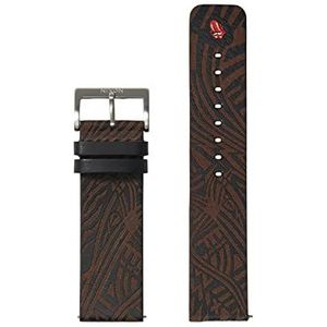 Nixon Analoog kwartshorloge voor heren met leren band C3186-000-00 bruin zwart zwart - bruin klassiek, Zwart - Bruin, Klassiek