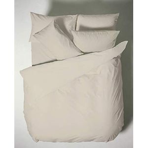 Plain Dyed Cotton Percal Neutral Dekbedovertrek Set 200TC 200 x 220 cm - 50 x 80 cm (2)