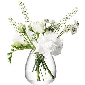 L.S.A. Flower Single Vaas, Glas, Kleurloos, 8.6 X 8.6 X 9.5 cm