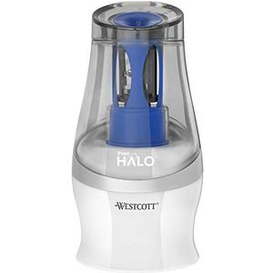 Westcott E-55051 00 iPoint HALO puntenslijper op batterijen, wit/blauw
