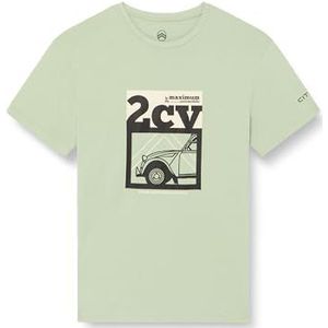 CITROËN T-shirt 2pk Franse auto's Stampa Larga C24s T-shirt heren, Pale Jade