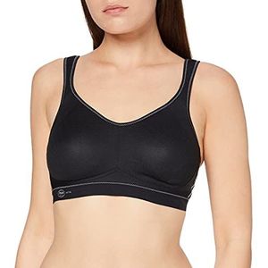 ANITA 5533 sportbeha, zonder beugel, effen, dames, zwart, 90C, zwart.