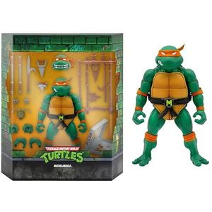SUPER7 Teenage Mutant Ninja Turtles Ultimate actiefiguur Michaelangelo, 18 cm