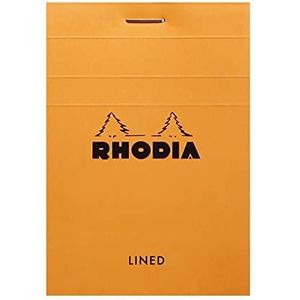 Rhodia Kladblok, No11 A7, Gevoerd - Oranje