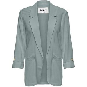 ONLY Onlsiesta 3/4 Open Linen Bl Blazer Tlr Onlsiesta 3/4 Open Linen Bl Blazer Tlr Dames (1 stuk), Donkerblauw