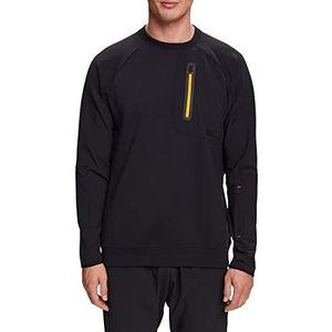 ESPRIT Sweat-Shirt Poches Zipper, Noir, XL