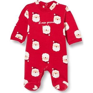 Chicco Kerstpak van katoen met voet, pyjama voor baby's en jongens, uniseks, baby, Rood