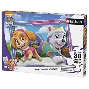 Nathan - Kinderpuzzel – 30 puzzels – Stella en Everest – Paw Patrol – vanaf 4 jaar – 86364