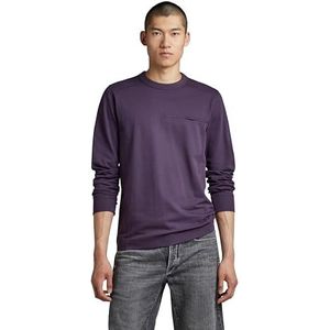 G-STAR RAW Aviaton Tweeter T-shirt heren, Paars (Carbon Purple D22836-d285-0013)