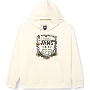 Vans Antler Floral Pullover Hoodie-b Sweatshirt met capuchon voor dames, Wit.