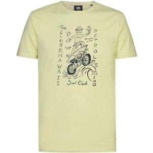 PETROL INDUSTRIES T-shirt SS Classic Print M-1040-TSR693 pour homme, couleur jaune citron, taille L, Jaune citron, L