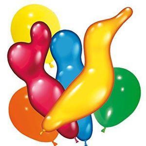 Susy Card 150 ballonnen in verschillende kleuren en vormen 40011219