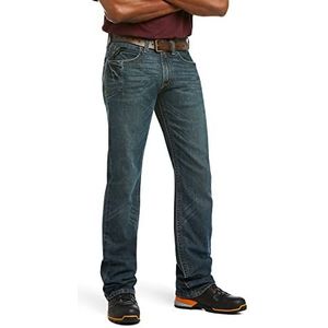 ARIAT Rebar M4 Slim Fit Durastretch Straight Leg Jeans Heren, Blackstone