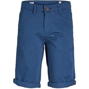 JACK&JONES JUNIOR Jpstbowie Jjshorts Solid Sa Sn Jnr Shorts voor jongens, Blauwe teken