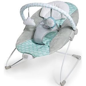 Ingenuity Ity Bouncity Bounce Luxe opblaasbare babystoel, vibrerend, 0-6 maanden (Goji)