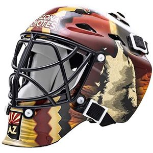 Franklin Sports Carolina Hurricanes NHL Team Mini Hockey-masker met etui, om te verzamelen, met officiële NHL logo's en kleuren