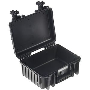 B&W Outdoor Case Hard Case Type 3000 leeg (Hard Case Case IP67, zonder inhoud, waterdicht, binnenmaat 33x23,5x15cm, Zwart)