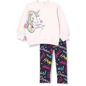 Chicco Tuta Chicco Per Bambina Vrijetijdsbroek voor baby's, meisjes, 1 stuk, Blauwe print, 9 maanden