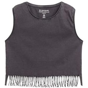 TOM TAILOR Haut pour fille, 29476 - Gris coal, 128