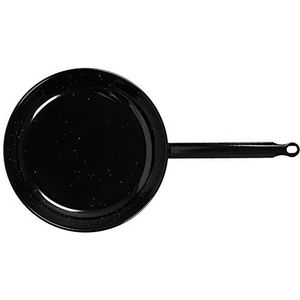 Vaello La Valenciana Pan van staal, geëmailleerd, zwart, 30 cm