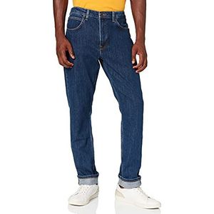 Lee Brooklyn Straight Jeans voor heren, Dark Stonewash