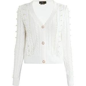 Sookie Cardigan voor dames, Wit.