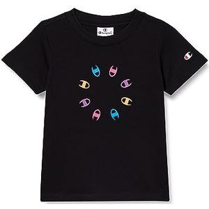 Champion Legacy Graphic Shop G - S-s Crewneck T-shirt voor meisjes, zwart.
