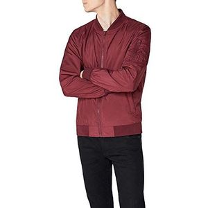 Urban Classics Light Bomber jas voor heren, rood (bordeaux), XL, rood (Burgundy)