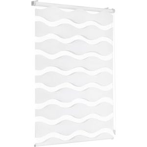 Sekey Klemmfix dubbel rolgordijn, zonder boren, voor ramen, dubbel rolgordijn, 80 cm breed, dubbel rolgordijn, zonwering, 80 x 150 cm, wit
