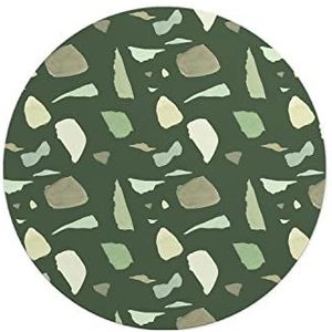 Questo Casa, Ronde muismat met antislip onderkant voor kantoor en thuis, diameter 22 cm