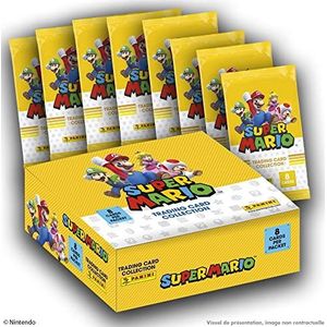 Panini Super Mario Trading Cards - Doos met 18 hoezen