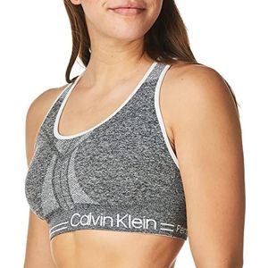 Calvin Klein Sportbeha voor dames, grijs gemêleerd/wit