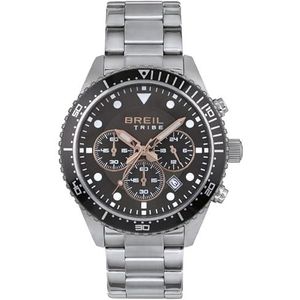 Breil Sail herenhorloge met wijzerplaat, wijzerplaat, grijs, chrono-kwarts, stalen armband, EW0580