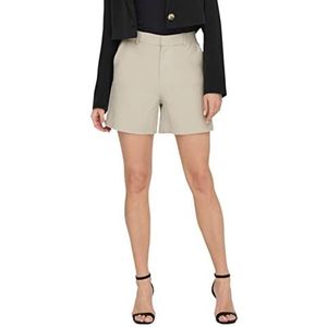 ONLY Onllana berry Hw Tlr Noos Shorts voor dames, Pumice Stone