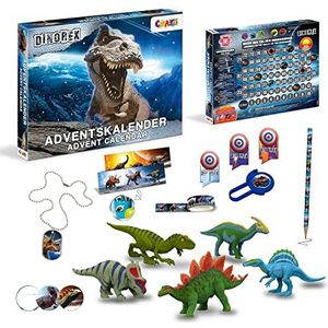 CRAZE DINOREX Adventskalender 2022 dinosaurus speelgoed adventskalender kinderen dinosaurusfiguur dinosaurussen spel 33401