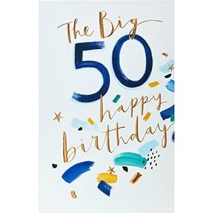UK Greetings 737316-0-1 verjaardagskaart voor 50e verjaardag, meerkleurig