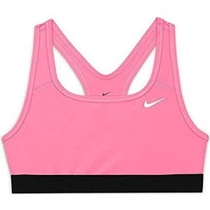 Nike G NK Swoosh Bra Lang shirt elemental roze/wit, XL kinderen/meisjes, elemental pin/wit, XL, Element grenen/wit